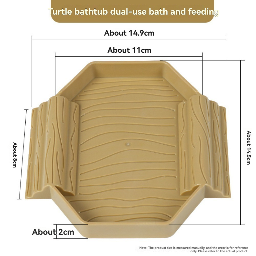 Yellow edge turtle bath basin  - Water Dish Reptile review and price