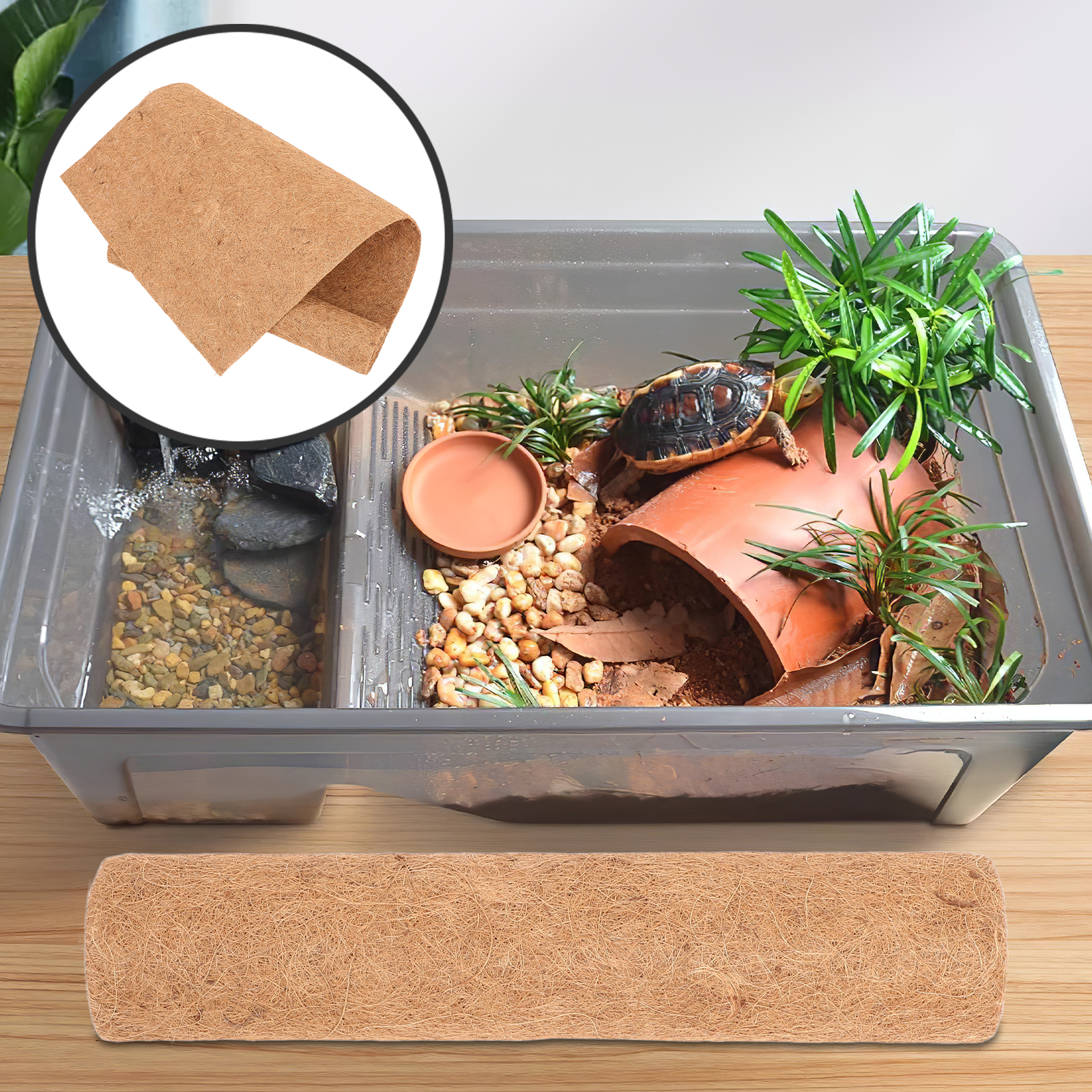 Coconut Fiber Mat 0 5x2m Repti - Substrate Coconut Fiber review and price