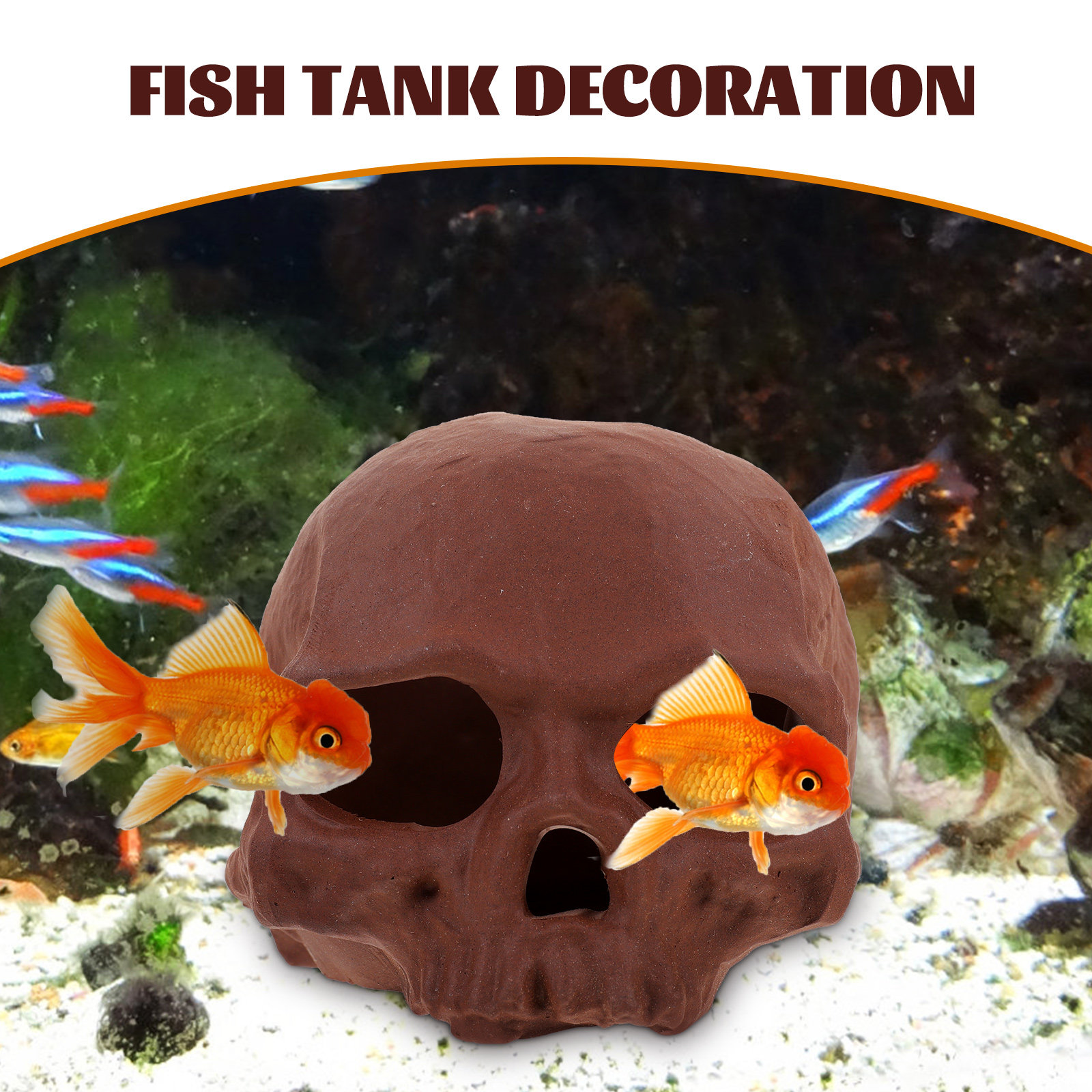 Ceramic Fish Tank Decoration S - Hide Cave Ceramic review and price