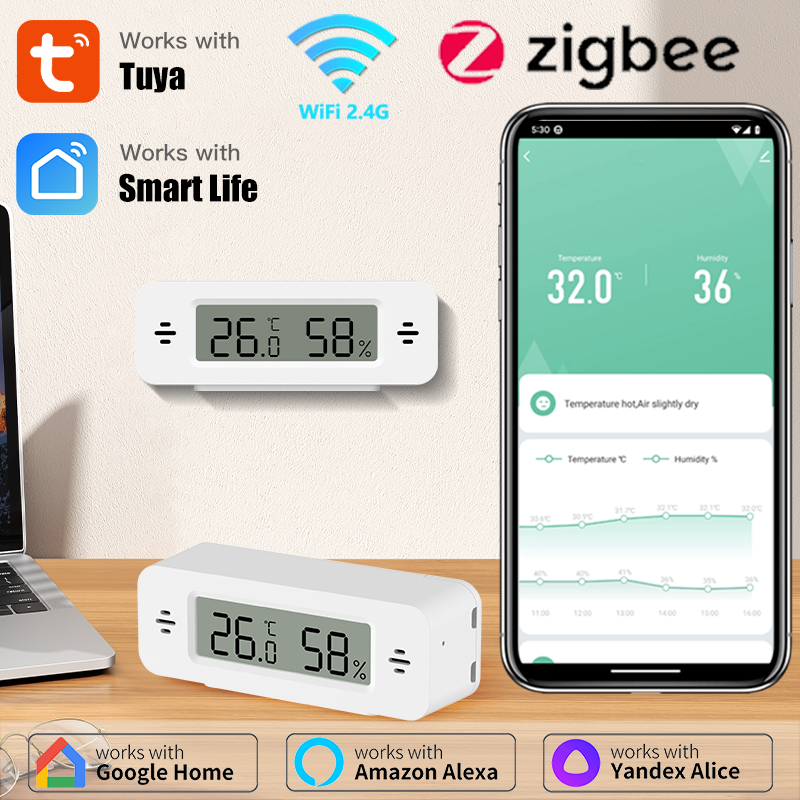 Tuya WiFi/Zigbee Temperature H - Digital Hygrometer Probe review and price
