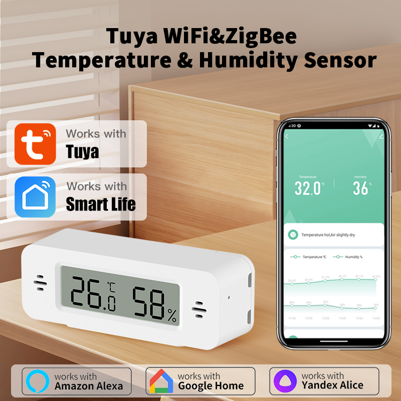 Tuya WiFi/Zigbee Temperature H - Digital Hygrometer Probe review and price