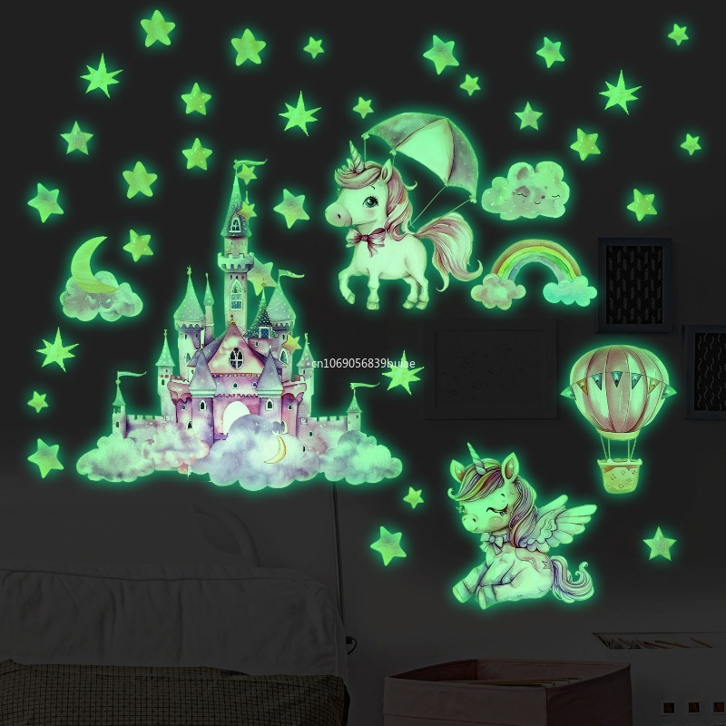 Unicorn Stars Luminous Wall St - Pvc Panel Background review and price