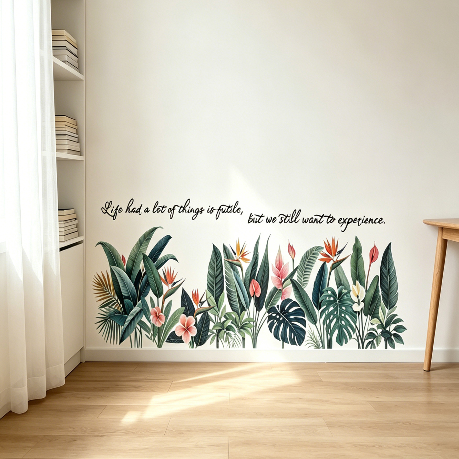 Tropical background wall stick - Pvc Panel Background review and price